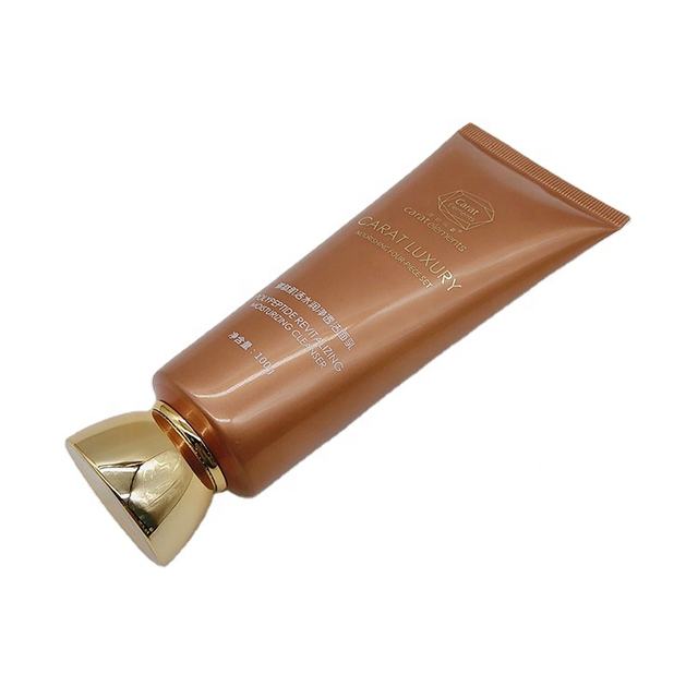 100g PE Cosmetic Tubes Face Wash Packaging Plastic Squeeze Container Custom Logo Design