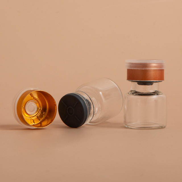 Hot-Selling Modern Sealed Glass Mount Ampoules 1ml Shape Screen Printed Transparent Rubber Stoppers Skin Care Cream