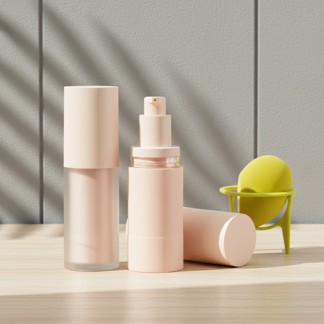 20ml 30ml 50ml 80ml Airless Pump Sprayer Bottle Purple Refillable Design Skin Care Cosmetic Serum Packing Screen Printing
