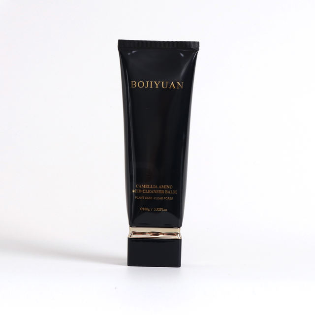 100 Ml Luxury Custom Black Facial Cleanser Plastic Packaging Cream Cosmetic Tube for Face Wash