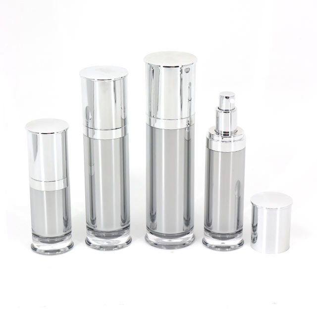 Custom Acrylic Cosmetics Packaging Set Lotion Emulsion Serum Bottle Empty Cosmetic 30g 50g Face Hand Eye Cream Jars Portable