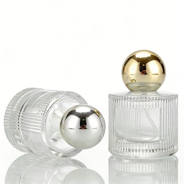30ml 40ml 50ml 100ml Clear Premium Glass Perfume Bottles Sprayer Cap Screen Printing OEM/ODM Custom Logo 100pcs Carton
