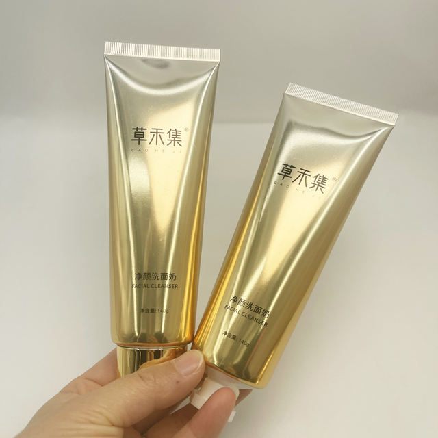 100ml Skin Care Face Wash Aluminum/Plastic Body Cream Lotion Container Empty Squeeze Tube Screen Printed OEM for Cosmetic