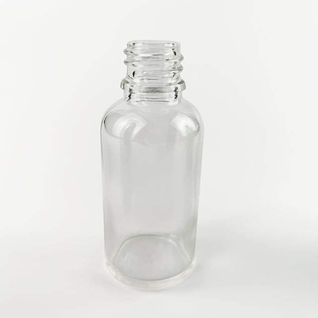 Transparent 30ml Glass Dropper Bottle Cylinder Shape for Essential Oil Cosmetic Skin Care Serum Eye Drop Use