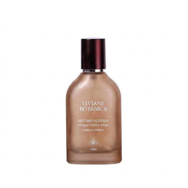 High-End Modern Brown Frosted Glass Skincare Bottle Jar Set Luxury Cosmetic Essence Toner Pump Bottle and Face Cream Jar