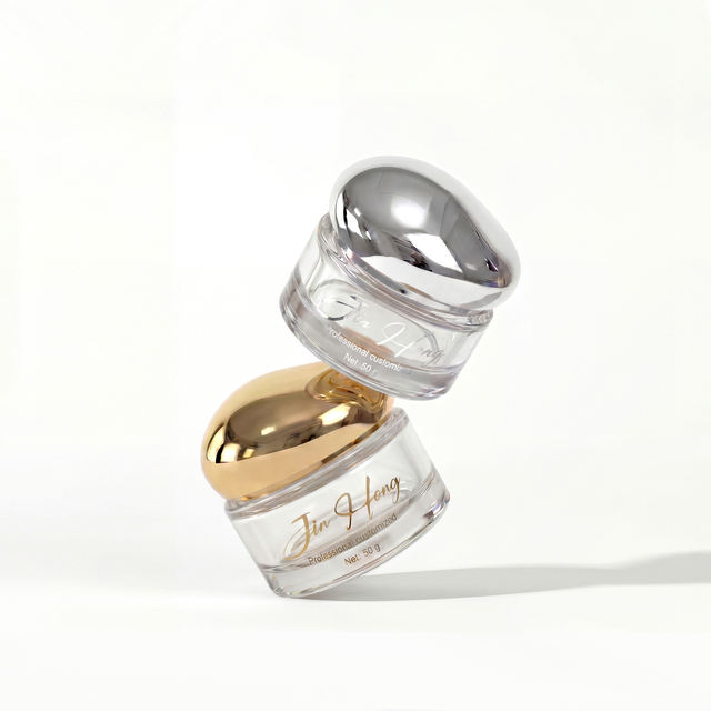 30g 50g Empty Luxury Glass Cream Jar Cosmetic Packaging for Face Cream Eye Cream Moisturizer