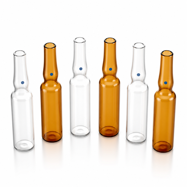 1mL 2mL 5mL 10mL 20ml transparent amber glass ampoules for cosmetic injection and laboratory storage